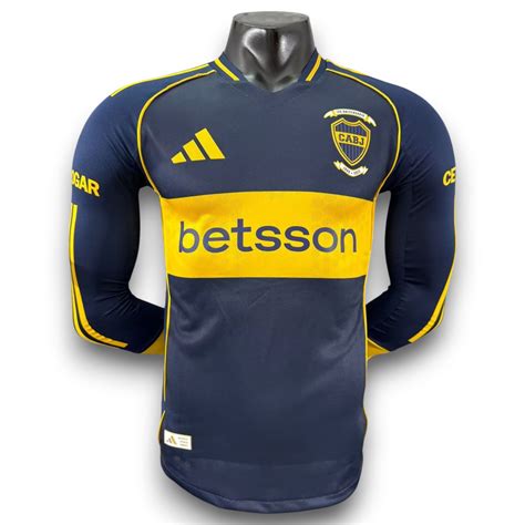 Camiseta Boca Juniors 2025-2026 Local Manga Larga - Version Pro Player ...