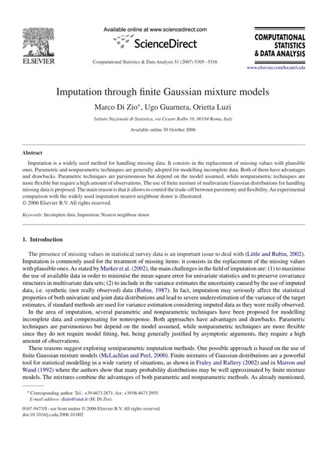 Image result for Gaussian Mixture Model for Imputation