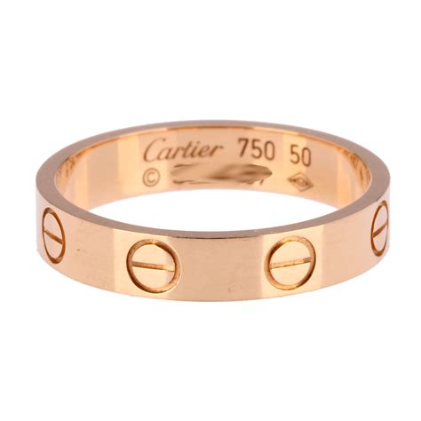 CARTIER（卡地亚）love系列女士玫瑰金戒指50#【正品 价格 图片】寺库