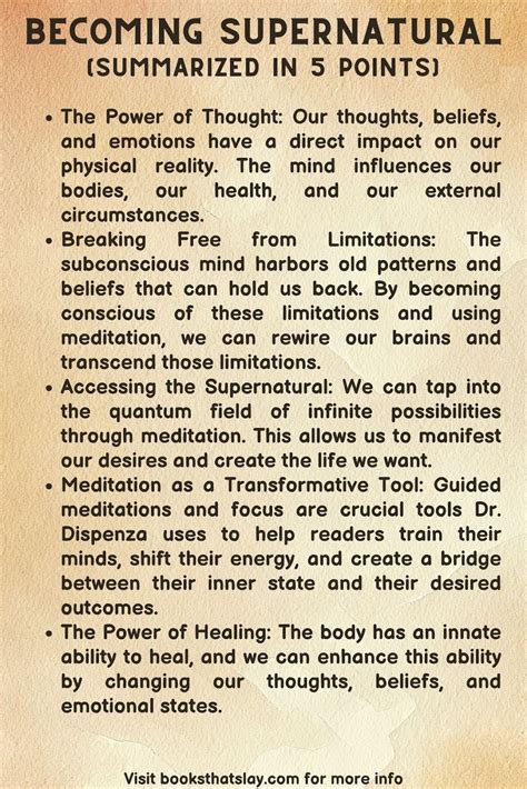 Becoming Supernatural Summary | Joe Dispenza