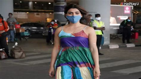 Samantha Returns to Hyderabad After Wrapping up Gwalior Schedule of ...