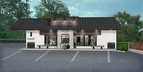 Restaurant Building Design 的图像结果