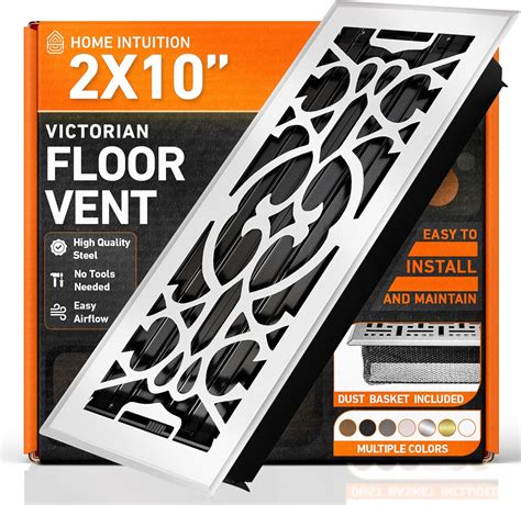 2X10 Floor Vent Covers Floor Register with Mesh Cover Trap, Heat and ...