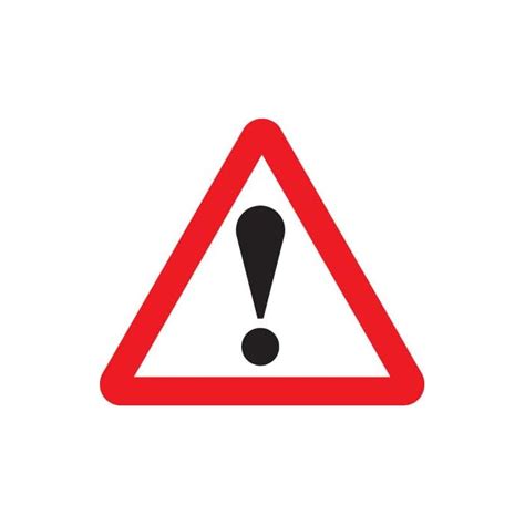 Buy Road Signs - ! 750mm triangle Class RA1 zintec - 20/22 Gauge Zintec ...