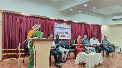 Farewell Program of Office Superintendent Mrs. Vidya Hegde - Besant ...
