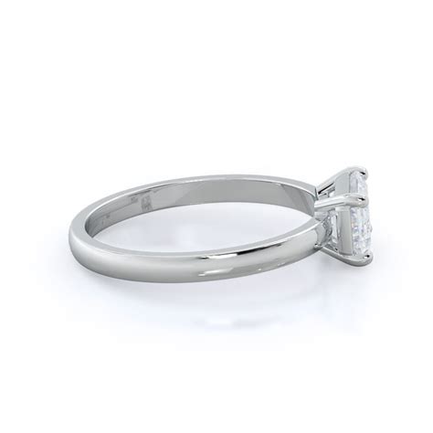 Classic Four Prong East West Engagement Ring – WithClarity India