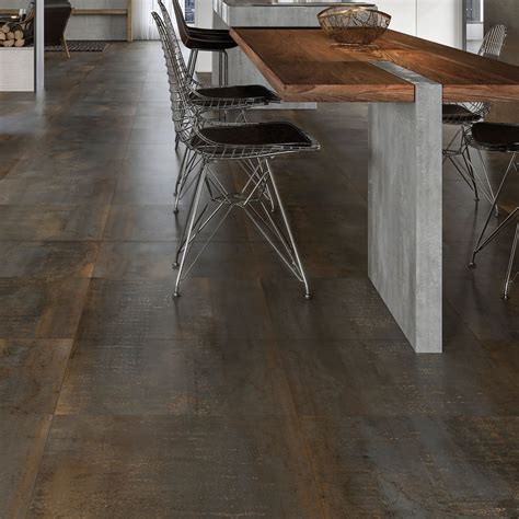 Metal Rust Rectified Porcelain Floor Tile | Tile Mountain | Porcelain ...