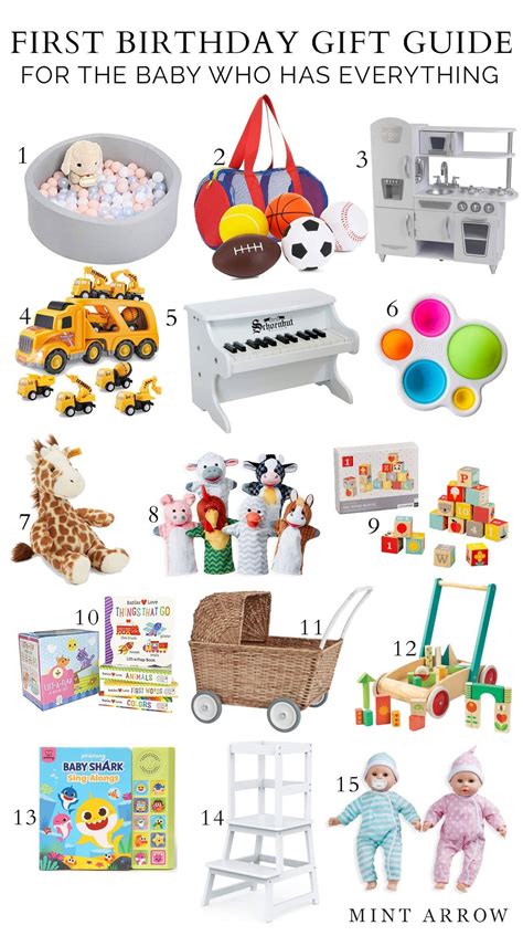 Gifts for 1 year old babies who already have everything! - Mint Arrow