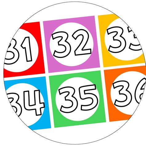 Image result for Color-Coded Number Labels