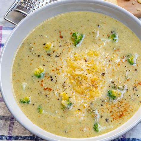 Healthy Broccoli Cheddar Soup | Healthy Fitness Meals