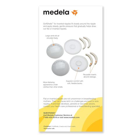 Buy Medela SoftShells Breast Shells for Flat or Inverted Nipples ...
