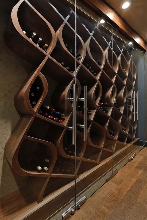 Unique wine storage designed and built by Genuwine Cellars. This wine ...