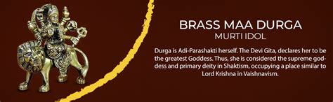 Buy eSplanade Brass Maa Durga murti for Home Mandir and Home Decor (4.6 ...