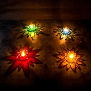 Buy LED Water Sensor Lotus Reflection Diya, Diwali Diya, Home ...