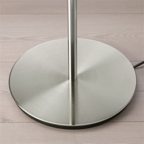 RINGSTA / SKAFTET floor lamp, white/nickel-plated - IKEA