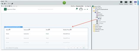 Image result for OutSystems Horizontally Scrollable Table