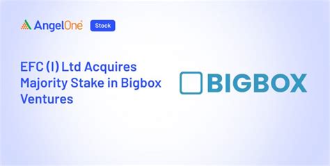 EFC (I) Ltd Acquires Majority Stake in Bigbox Ventures | Angel One