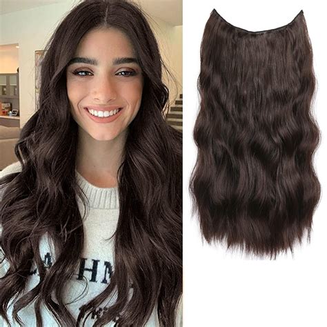 PRAVRAJYA Women Hair Extension Full Head Wig 22 Inch Synthetic Natural ...