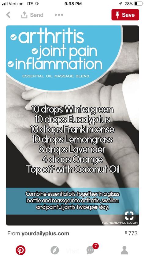 essential oils joint pain