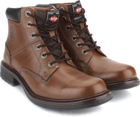 Lee Cooper Men Boots - Buy TAN P1 Color Lee Cooper Men Boots Online at ...