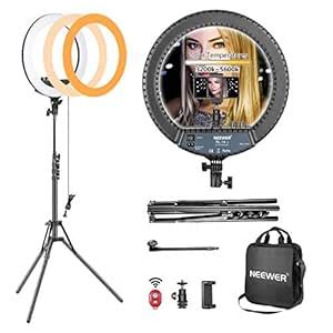 Buy Neewer Neewer 14-inch Outer Dimmable LED Ring Light Kit Includes ...