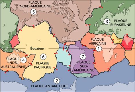 Carte De La Tectonique Des Plaques Dossier Thématique