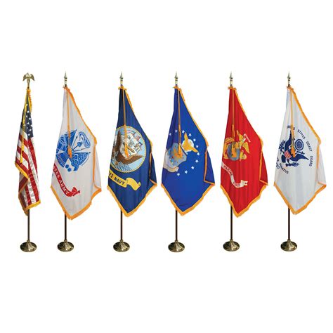 Complete American & Military Indoor Flag Set | Fly American Flags