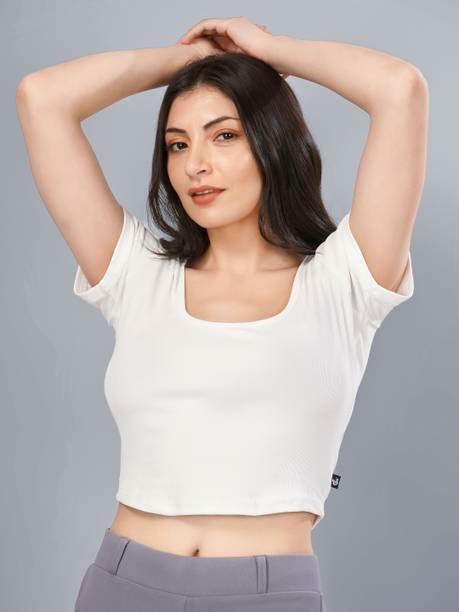 White Crop Tops - Buy White Crop Tops online at Best Prices in India ...