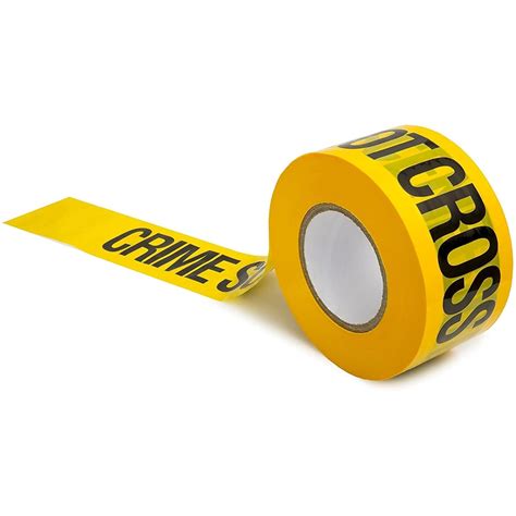 SINGHAL Crime Scene Do Not Cross Barricade Tape Roll, 3 Inch x 300 ...