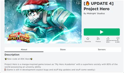 Project Hero Quirk Codes 的图像结果