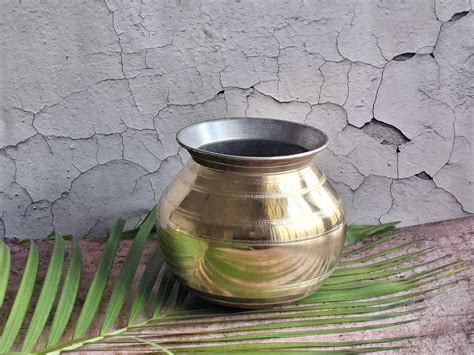 Brass Pongal Pot / Traditional Cooking Handi with Tin Coating by ...
