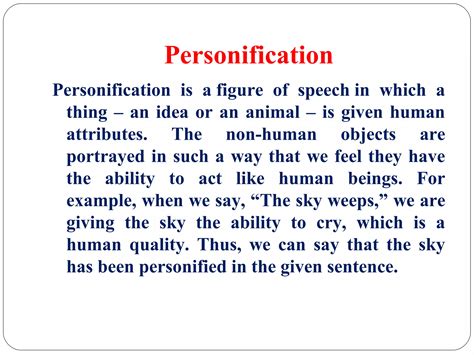Simile, metaphor, alliteration, assonance, speaker and personification ...
