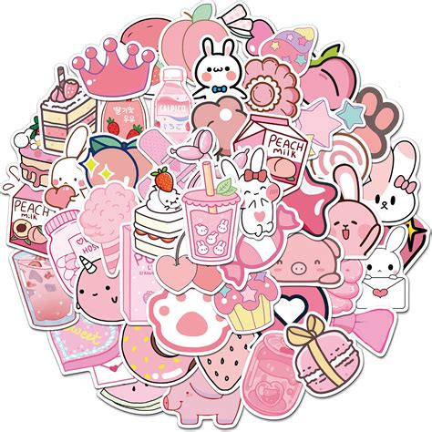 Buy 50PCS Kawaii Stickers for Water Bottles,Cute Vsco Vinyl Laptop ...