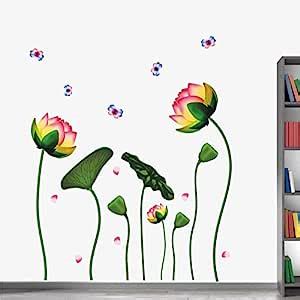 WALLSTICKS ' Divine Lotus Flower - bee - Nature - Creative - Colourful ...