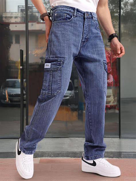 Men’s Denim Cargo Pants – Rugged Streetwear | Jimmy Luxury