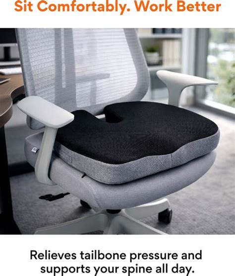 FOVERA Orthopedic Coccyx Seat Cushion Pillow - For Office Chair ...