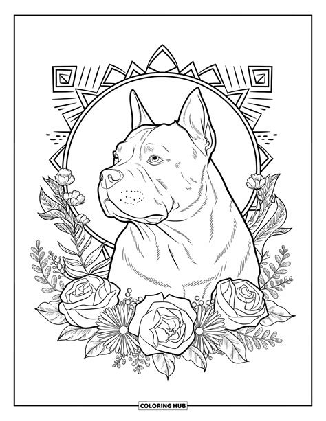 100+ Pitbull Coloring Pages for Kids & Adults (Free Printable PDFs)