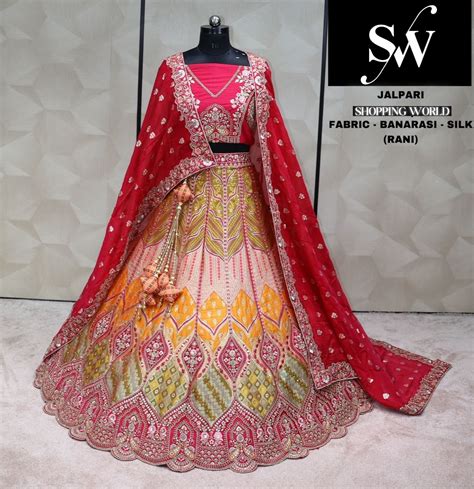 Rani Lehenga banarasi silk fabric – Shopping World