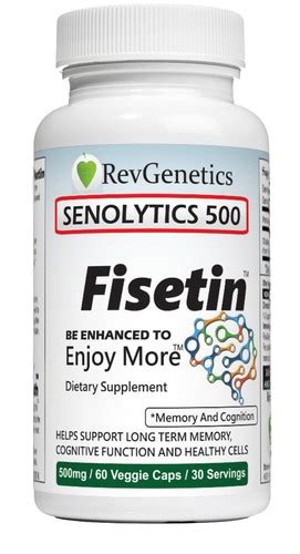 RevGenetics SENOLYTICS 500 - Fisetin 500mg Capsules India | Ubuy