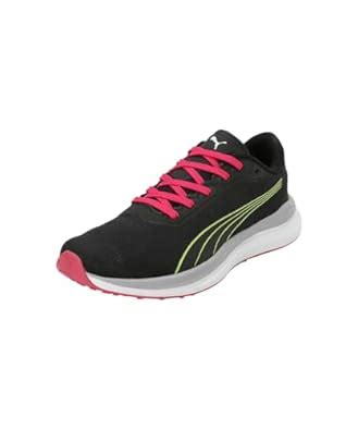 Buy Puma Unisex-Kid Lite FlexPunt JR Black-Lime Pow-Pink Sneaker - 3 UK ...