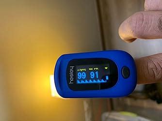 HesleyPulse Oximeter (SpO2) Blood Oxygen Saturation Monitor with Pulse ...