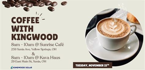 Coffee with Kingwood at Sunrise Cafe & Kava Haus, Kava Haus Xenia, 25 ...
