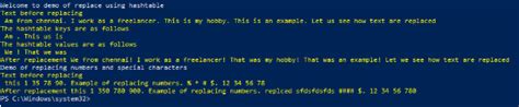 PowerShell Replace String 的图像结果