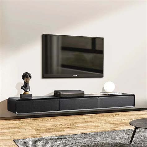 tv panel: 78.74" Handmade Floating TV Stand, Wall Mounted and Assemble ...