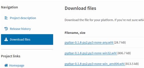 Image result for Https PyPI Org Project Pyzbar