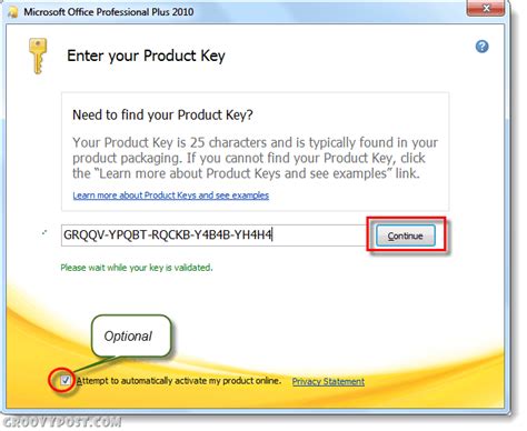 How To Change Microsoft Office 2010 Product Keys | groovypost