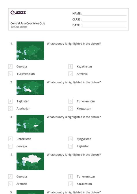 50+ countries in asia worksheets for 8th Class on Quizizz | Free ...