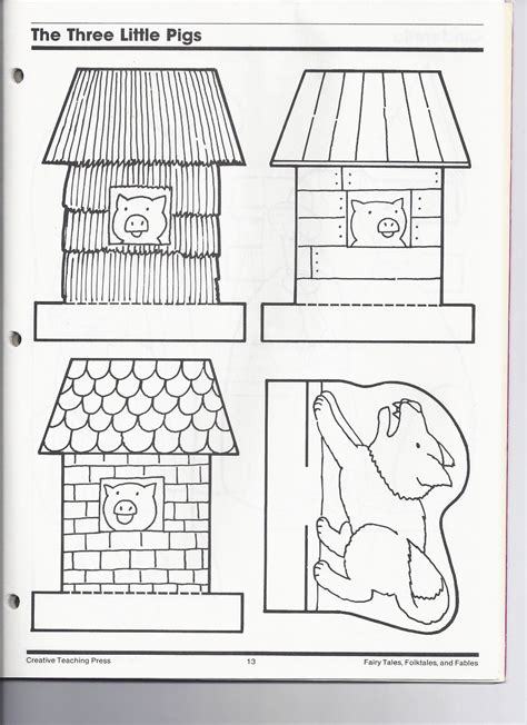 Printable Three Little Pigs Craft - Printable Board Games