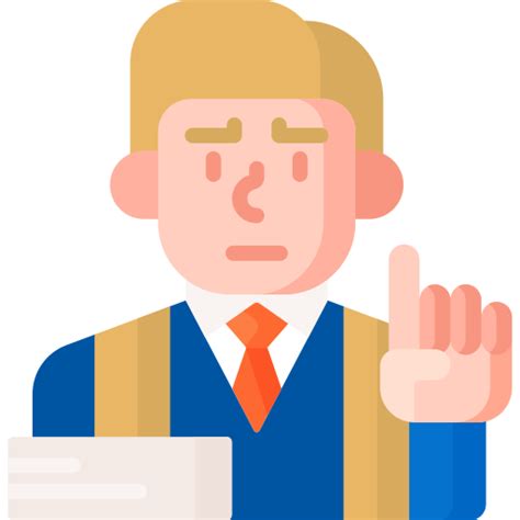 Public prosecutor - Free professions and jobs icons