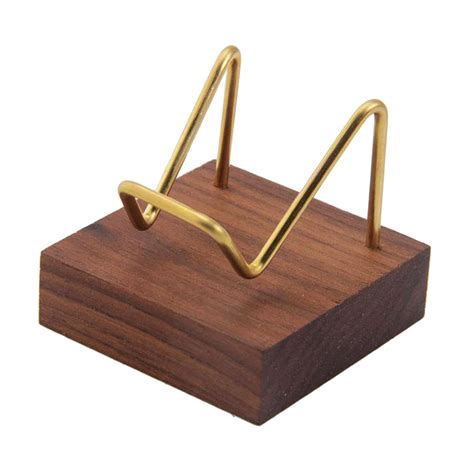 LOOM TREE® Metal Arm Wooden Base Display Stand Rack for Gemstone ...